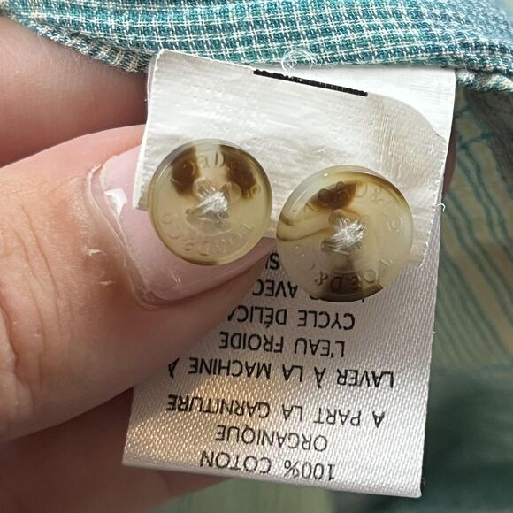 Toad & Co Shirt Womens Small Plaid Long Sleeve Button Up Organic Casual Top - Picture 6 of 8